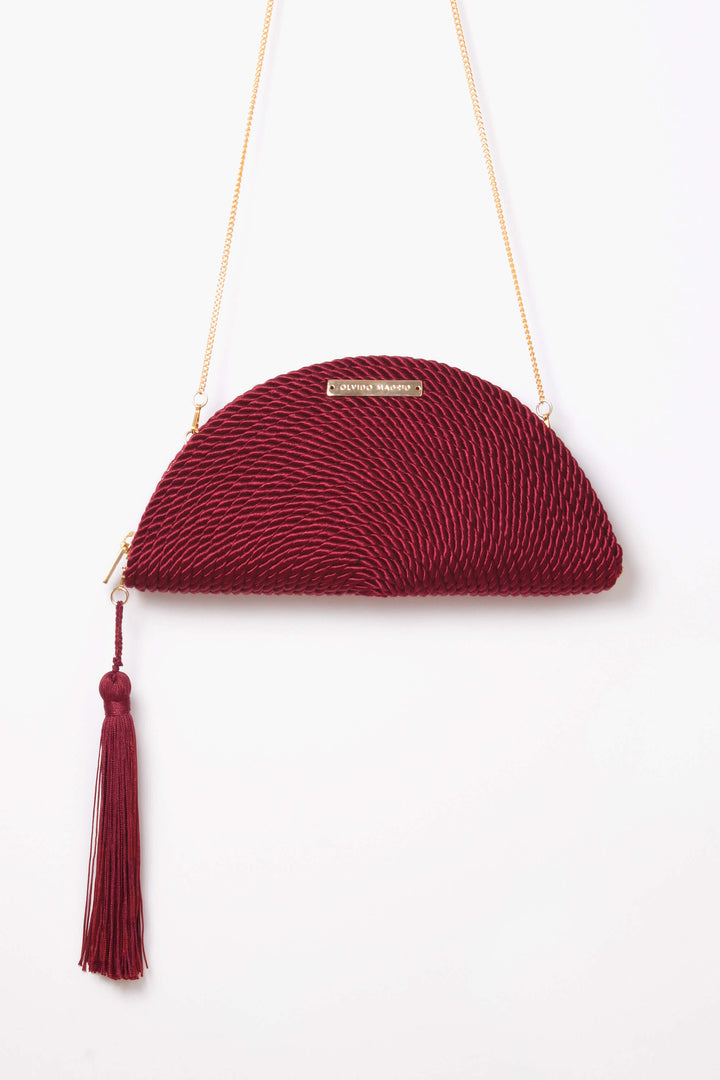 Cartera Carmen · Granate claro