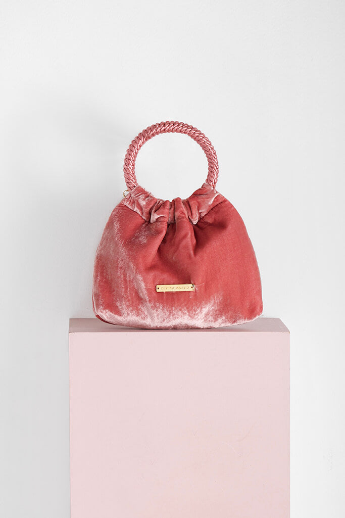 Bolso Mini-Prado · Terciopelo Colorete