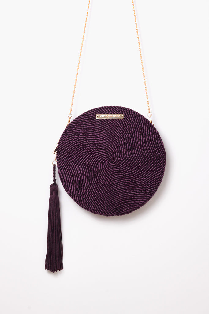 Cartera Olivia · Berenjena