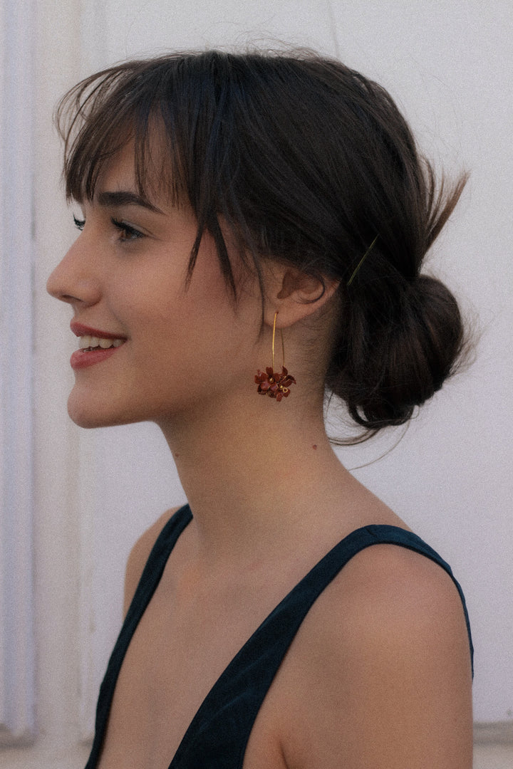 Pendientes Isabel · esmalte arcilla