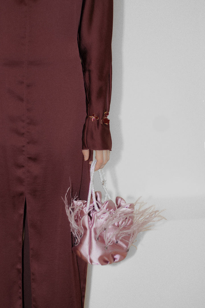 Bolso Gala · Plumas Malva