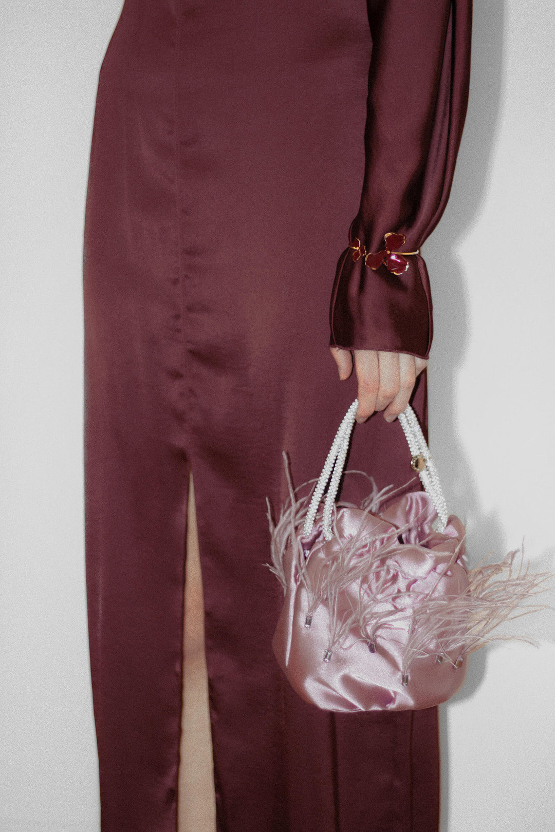 Bolso Gala · Plumas Malva