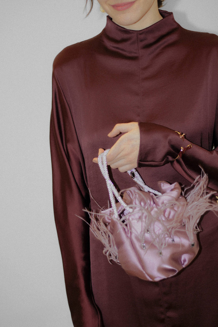 Bolso Gala · Plumas Malva