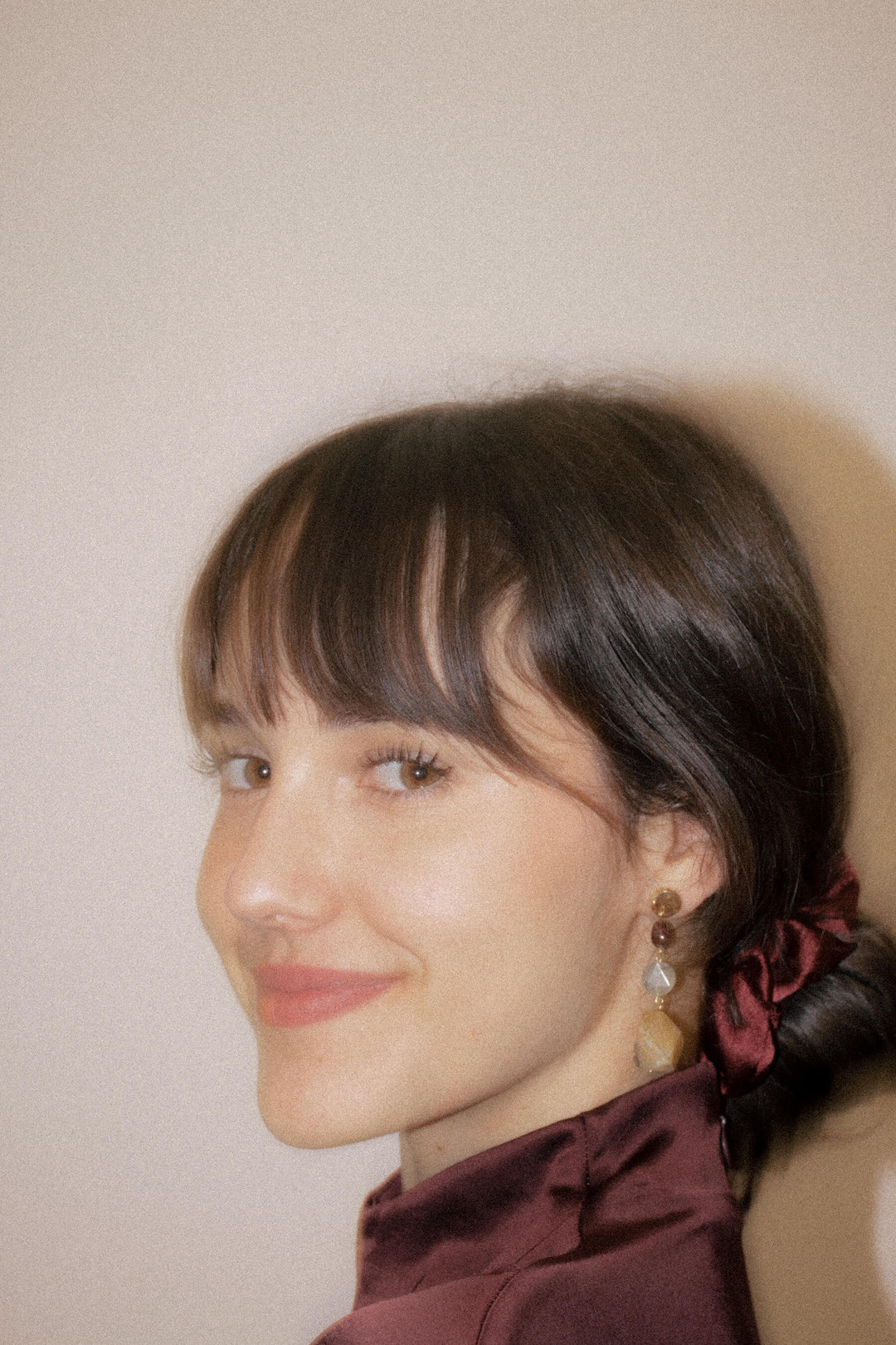 Pendientes Boho · Granate, Prehnita y Apatito