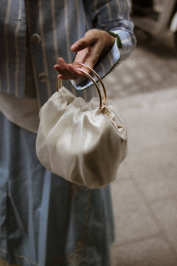 Bolso Paulina · Organza blanca