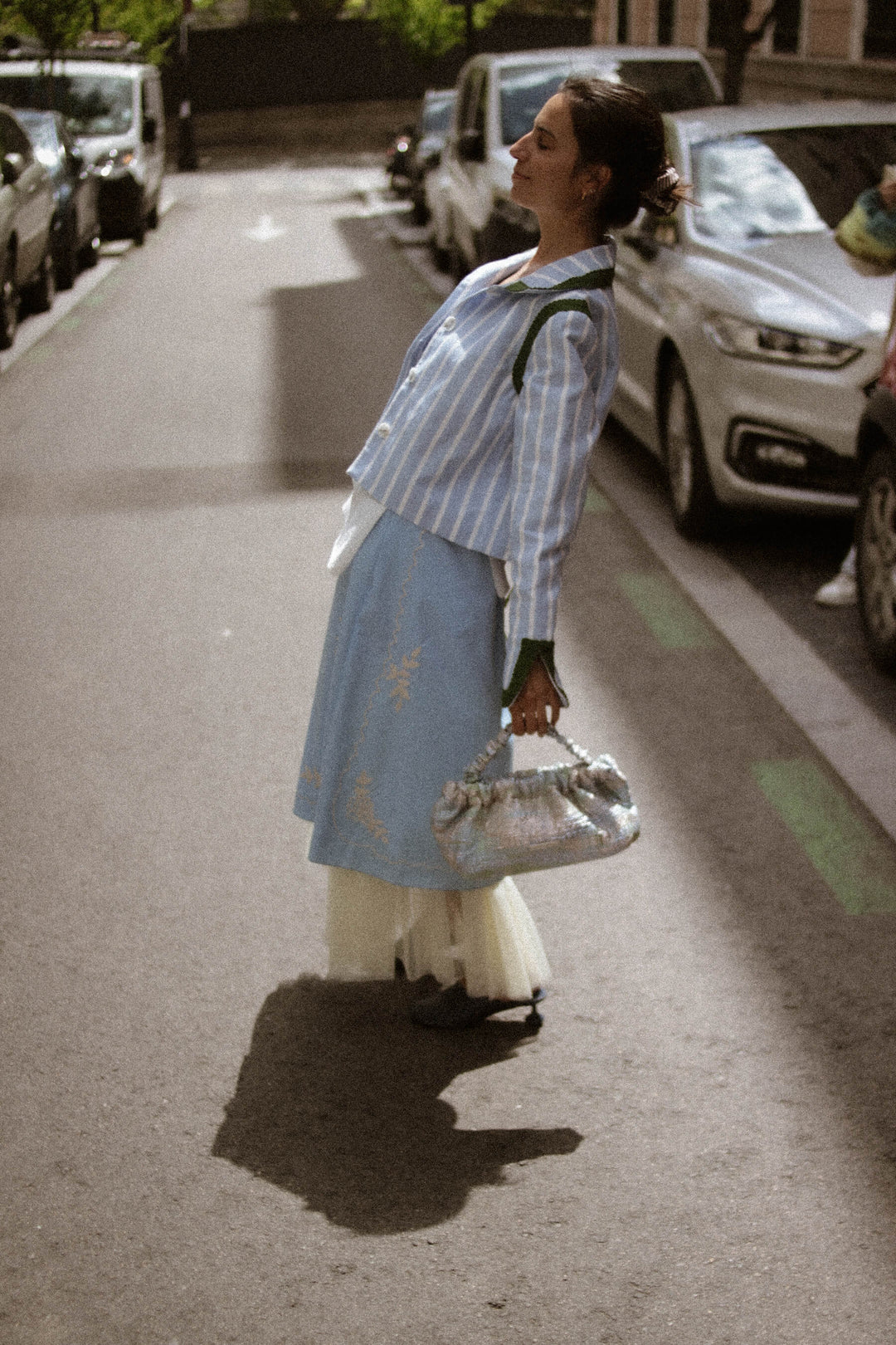 Bolso Bianca · Metalizados azules