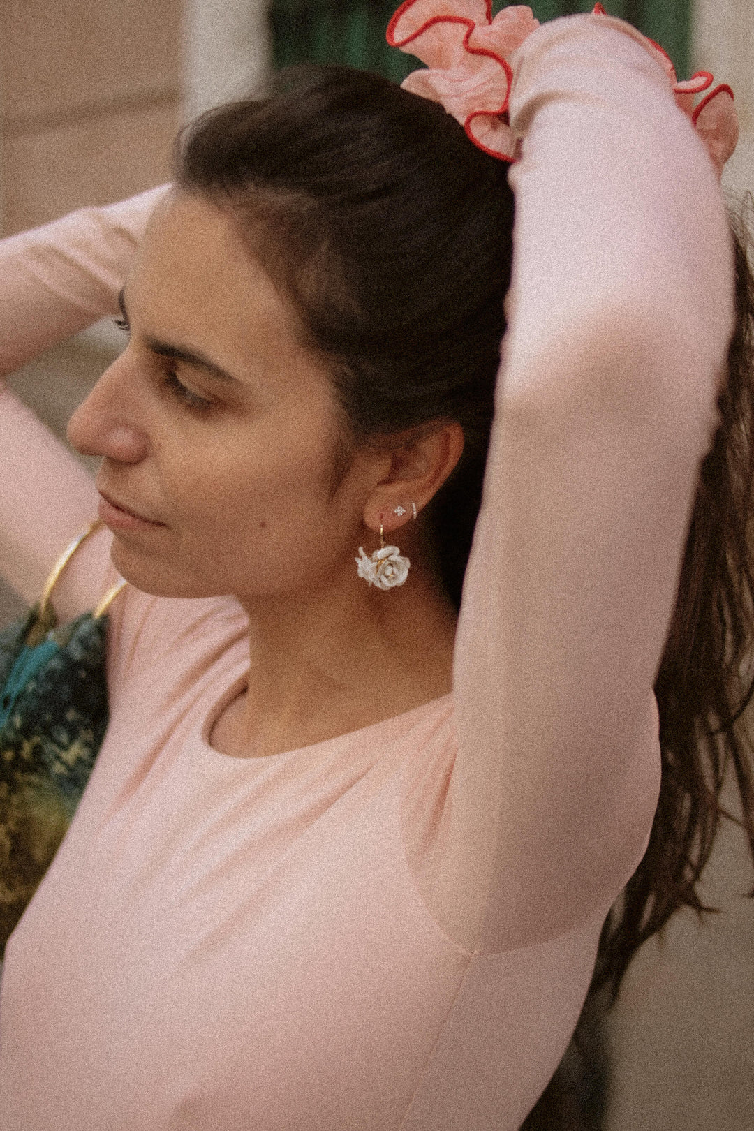 Pendientes Lili · Flores Blancas