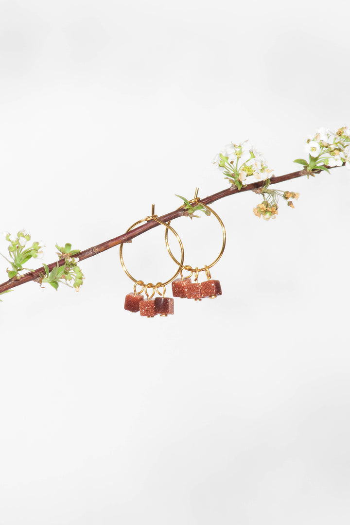 Pendientes Cubos · cobre