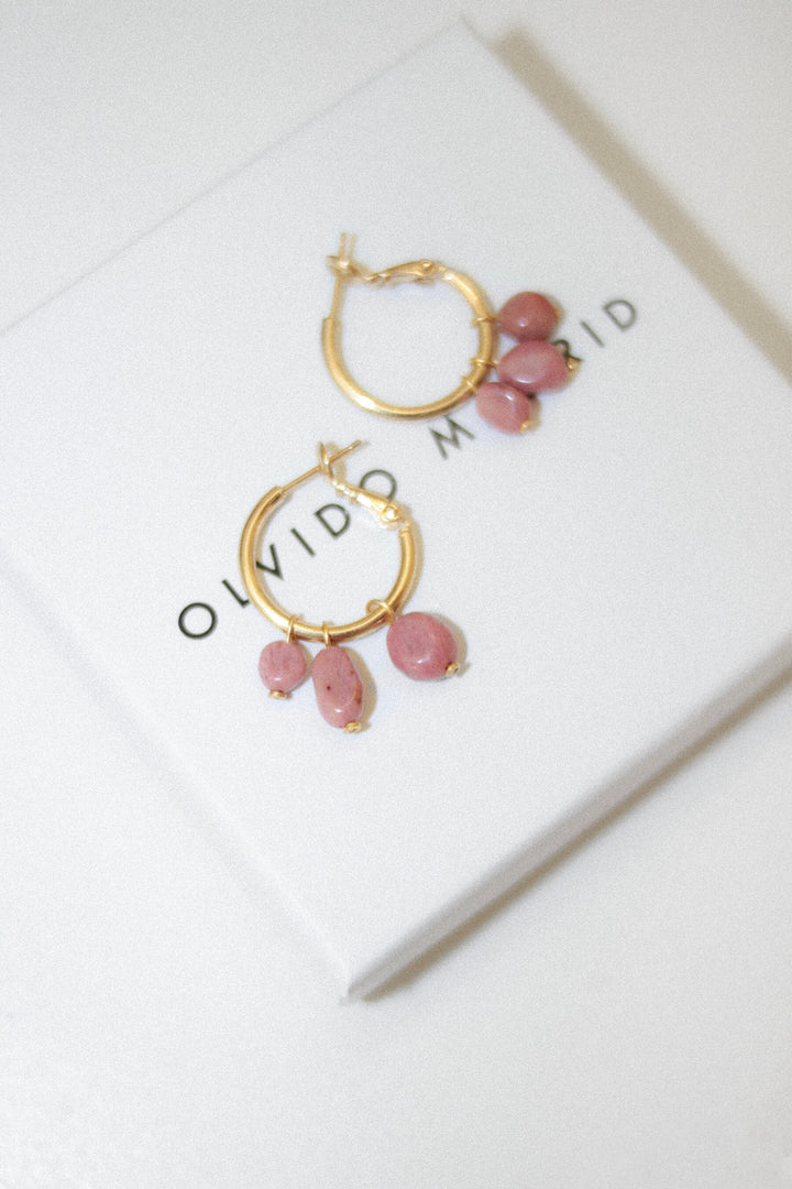Pendientes Rodonita