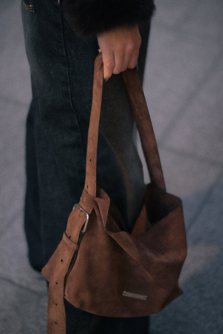 Bolso Boho · Serraje tabaco