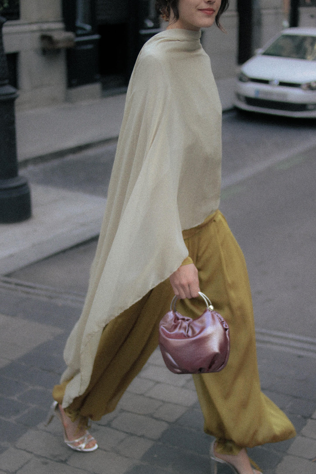 Bolso Sofía · Granate metalizado