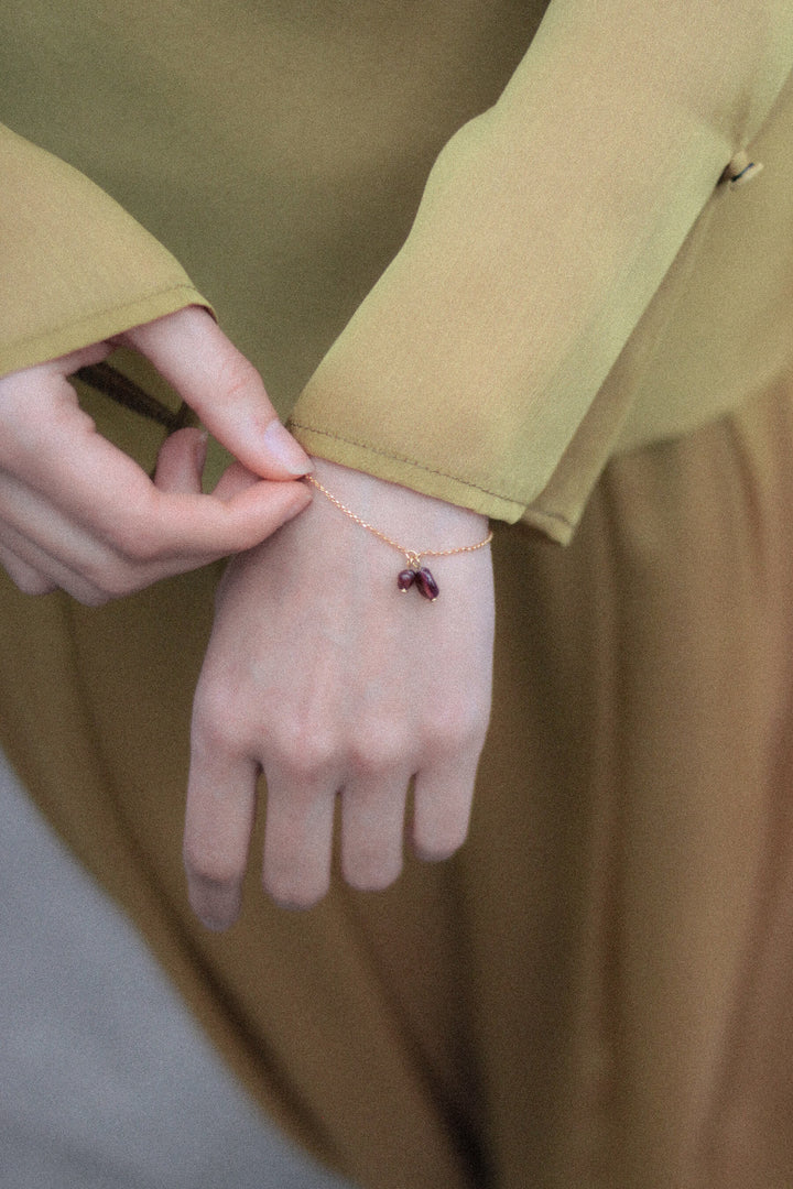 Pulsera Camille · Granate