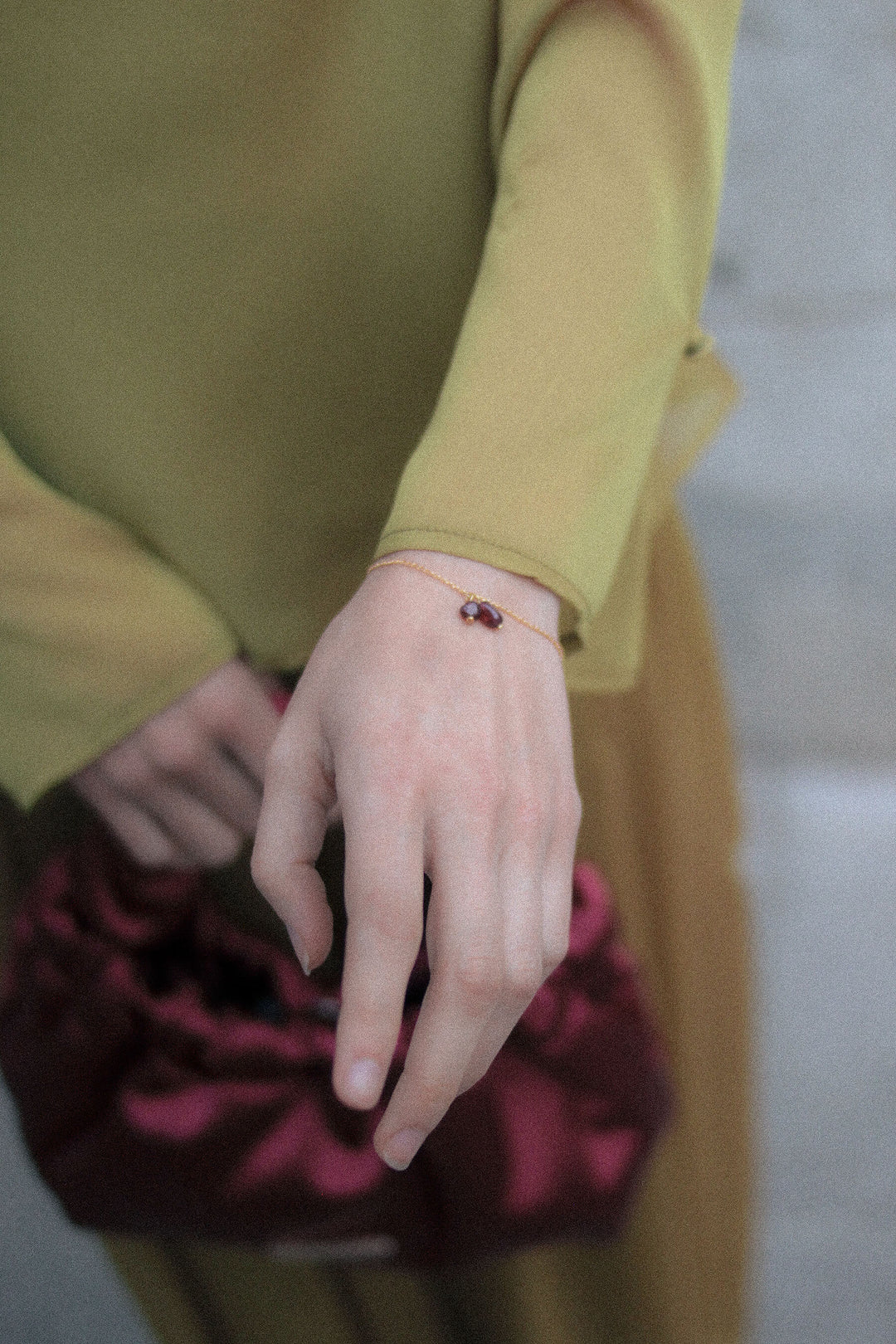 Pulsera Camille · Granate