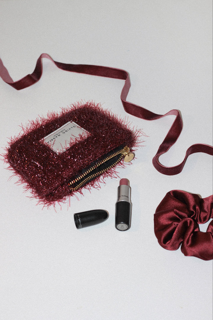 Monedero + coletero de regalo · Granate