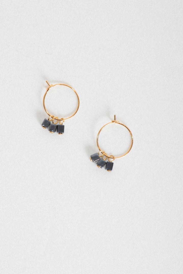 Pendientes Cubos · Aros Dorado