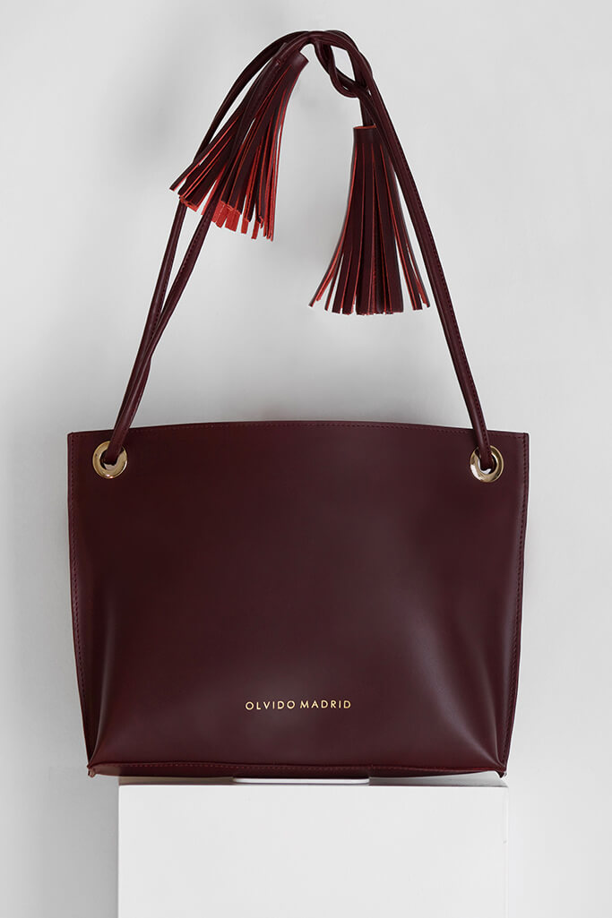 Bolso Shopper Bea + Bolso Daniela · Granate