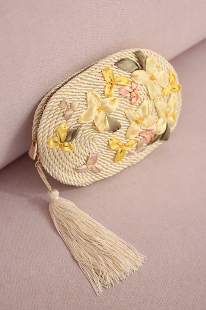 Bolso Antonia *BORDADO* · Amarillo pastel