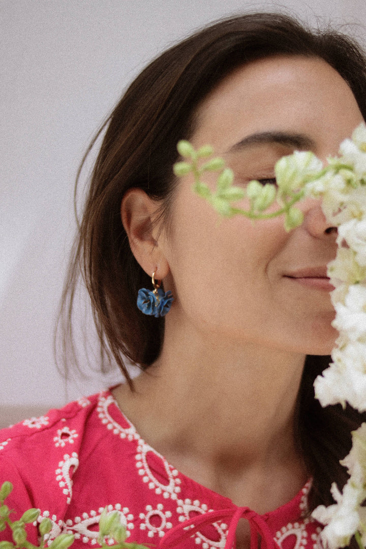Pendientes Lili · Flores Azules