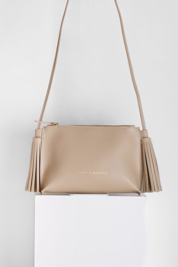 Bolso de piel Esther · Nude