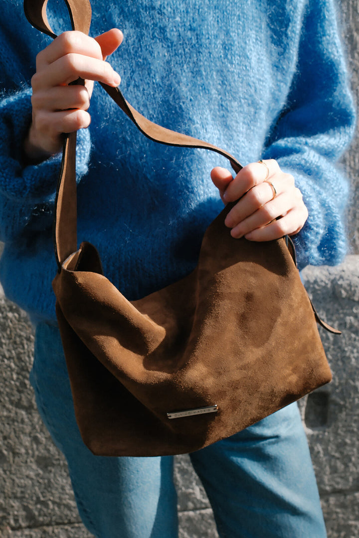 Bolso Boho · Serraje tabaco