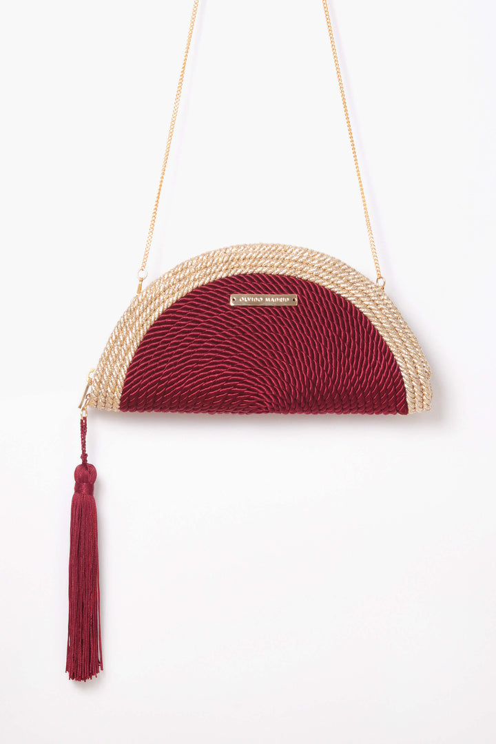 Cartera Carmen GLAM · Granate