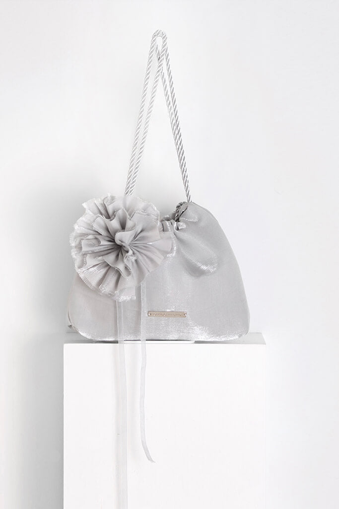 Bolso Josefina Flor · Gris Perla