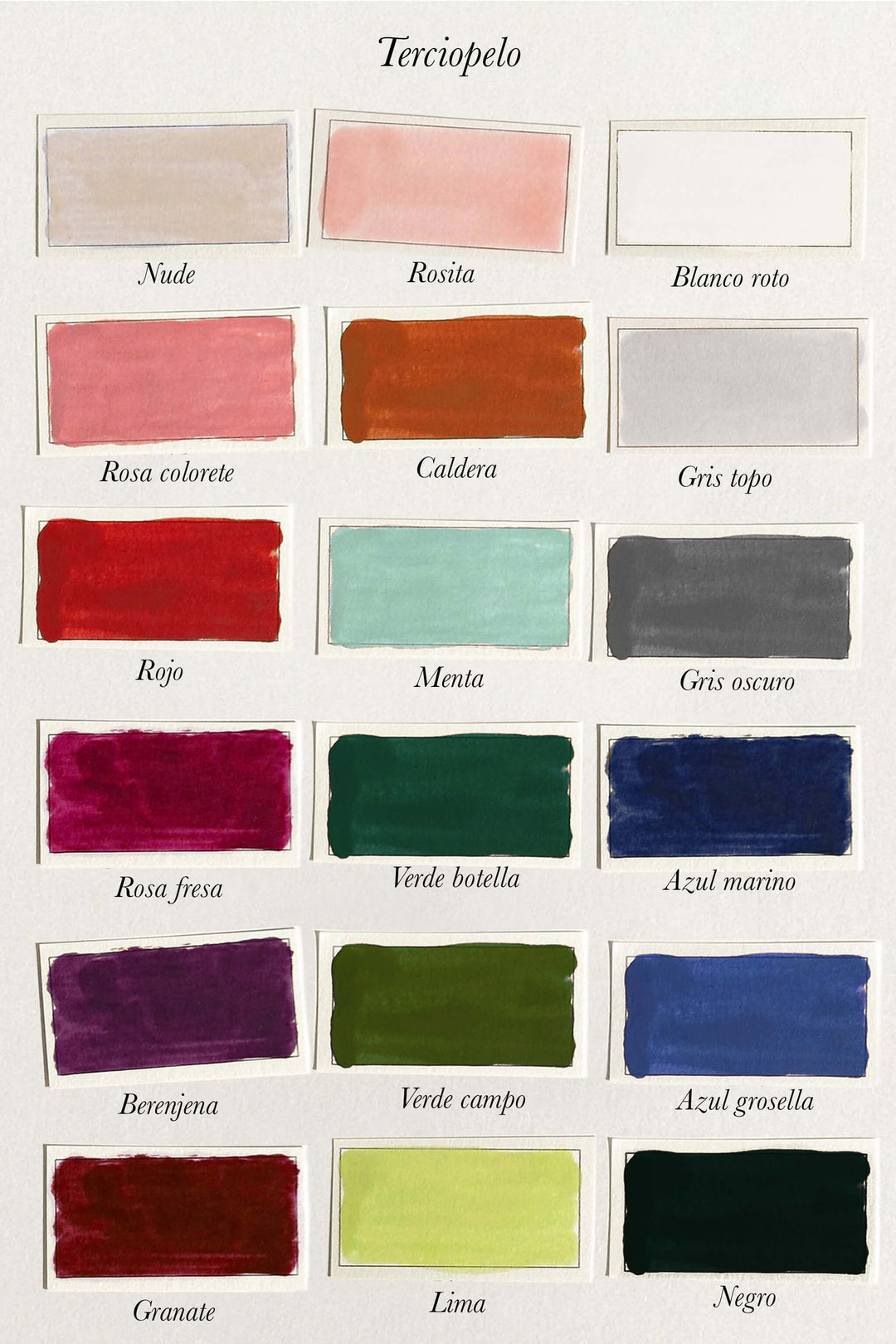Muestrario de color