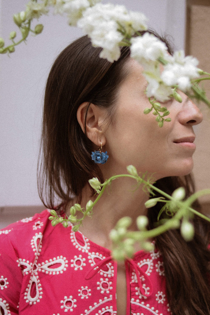 Pendientes Lili · Flores Azules