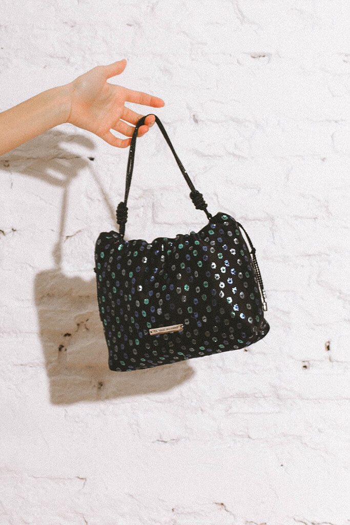 Bolso Josefina Strass · Lunares Metalizados