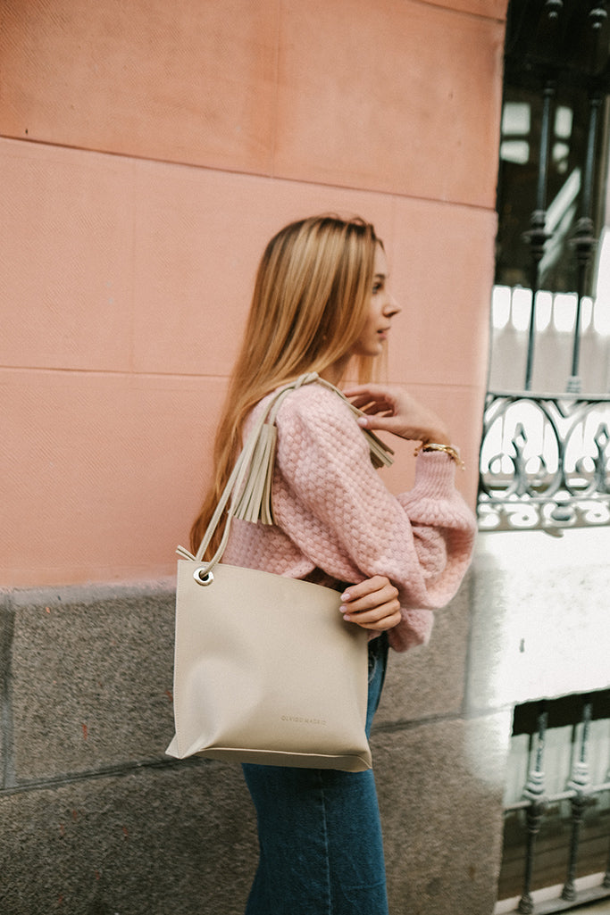 Bolso Shopper Bea + Bolso Daniela · Nude