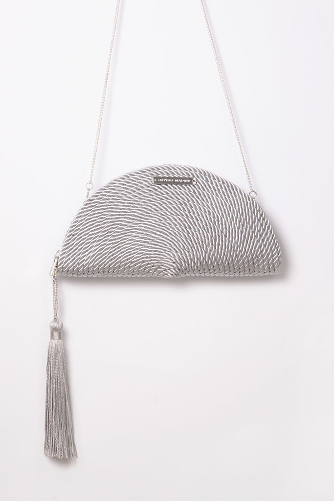 Bolso de fiesta Carmen · Gris perla