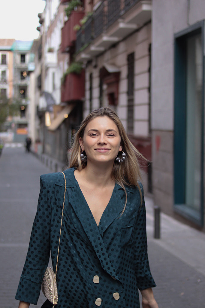 Pendientes Rosalía · Gris Plata