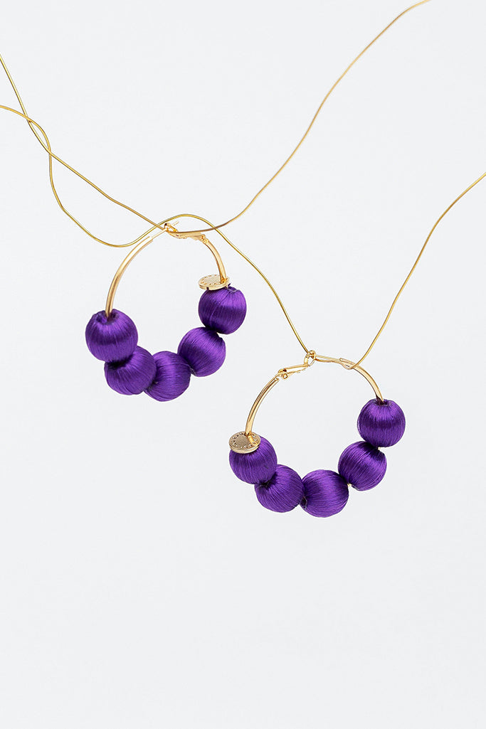 Pendientes Rosalía · Morado