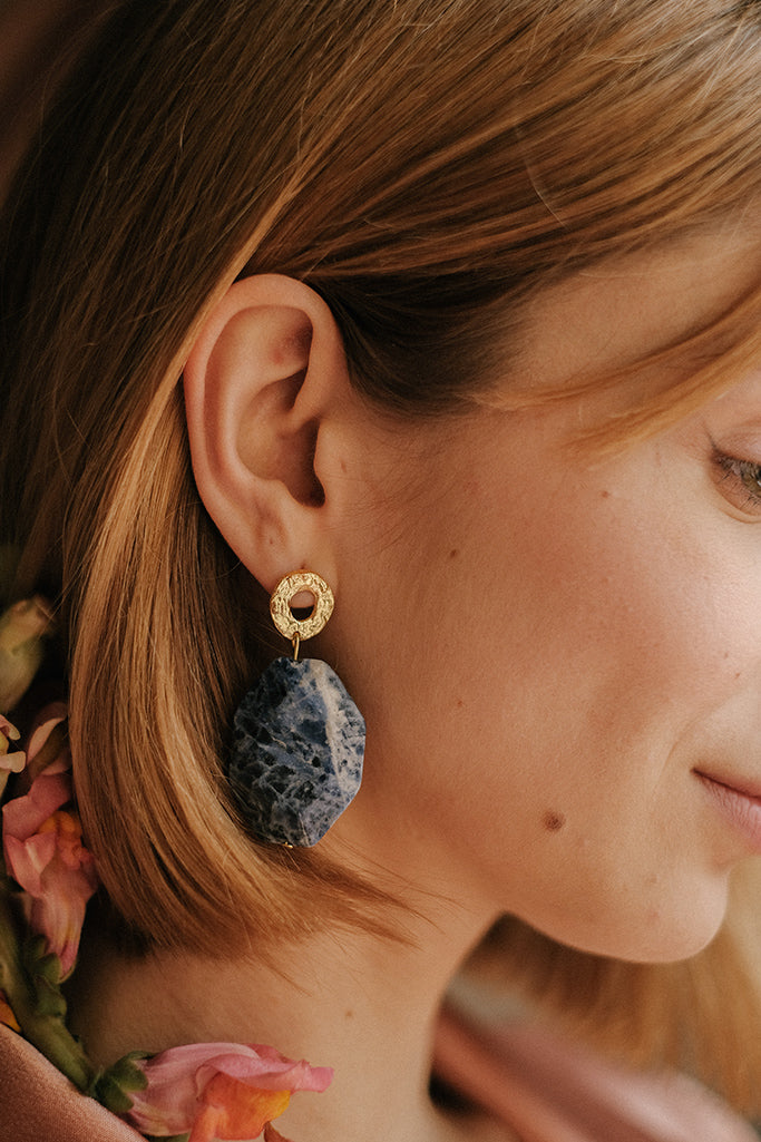 Pendientes Océano · Sodalita