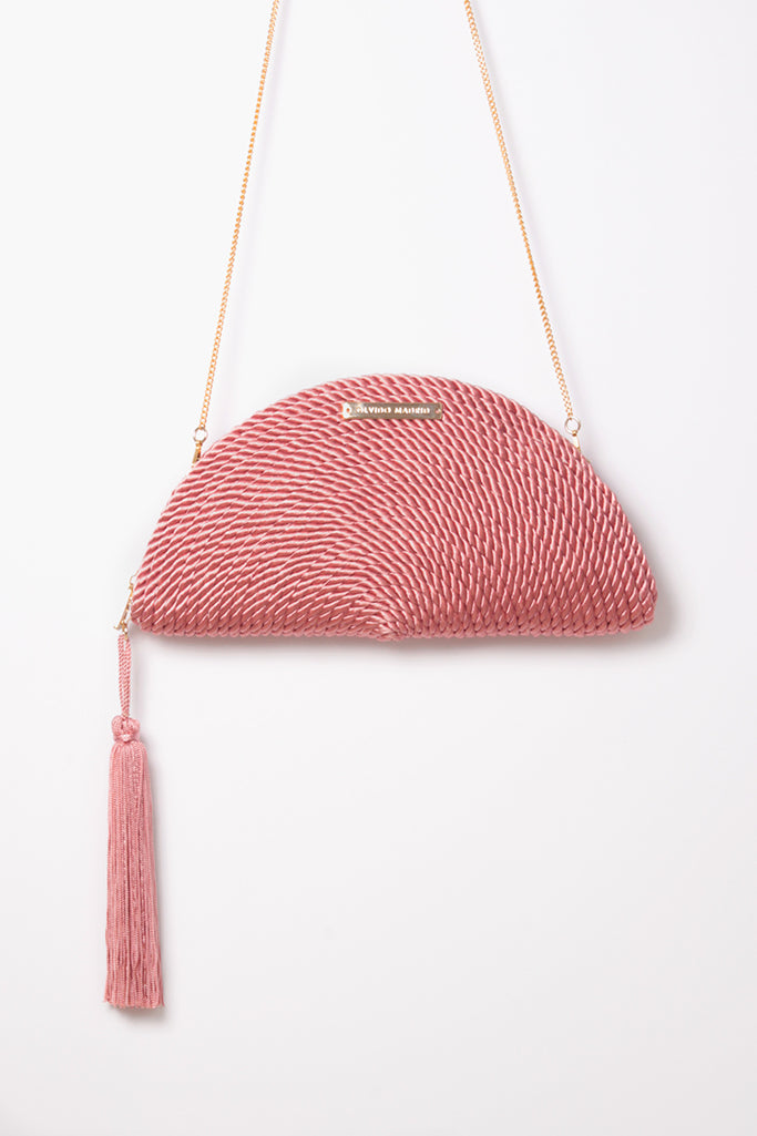 Bolso de fiesta Carmen · Rosa pastel