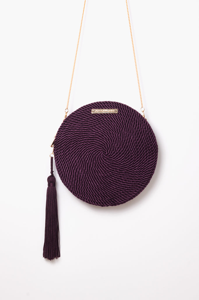 Bolso de fiesta Olivia · Berenjena