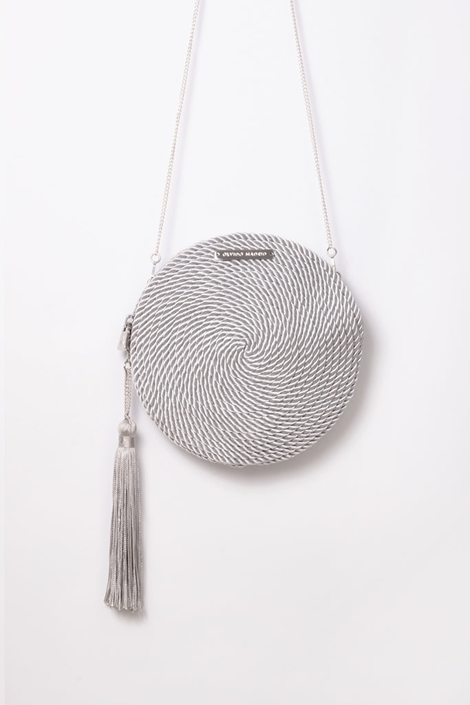 Bolso de fiesta Olivia · Gris perla