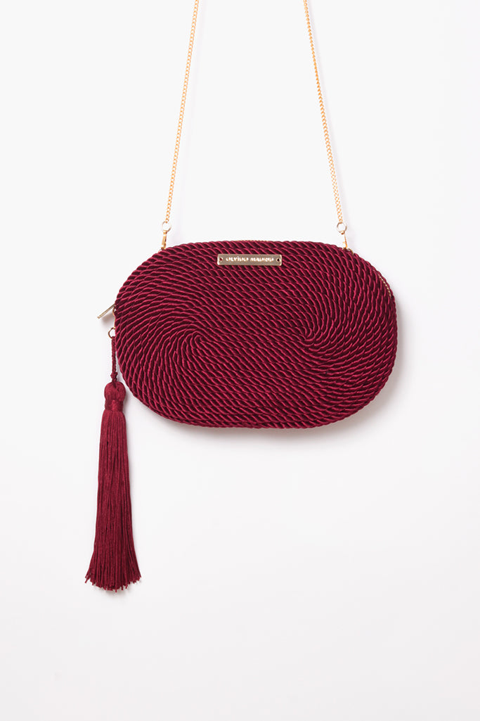 Bolso de fiesta Antonia · Granate