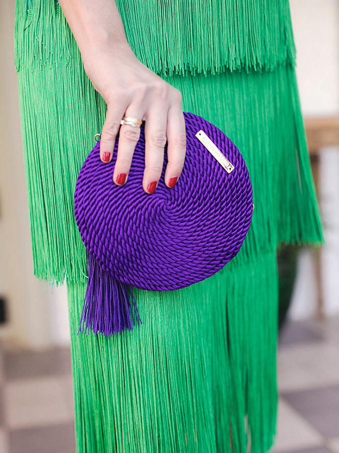 Cartera Olivia · Morado nazareno