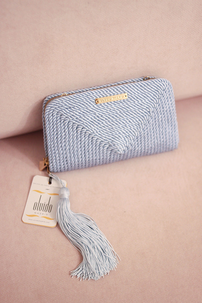 Bolso de fiesta Jimena · Azul claro