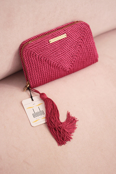 Bolso de fiesta Jimena · Rosa fucsia