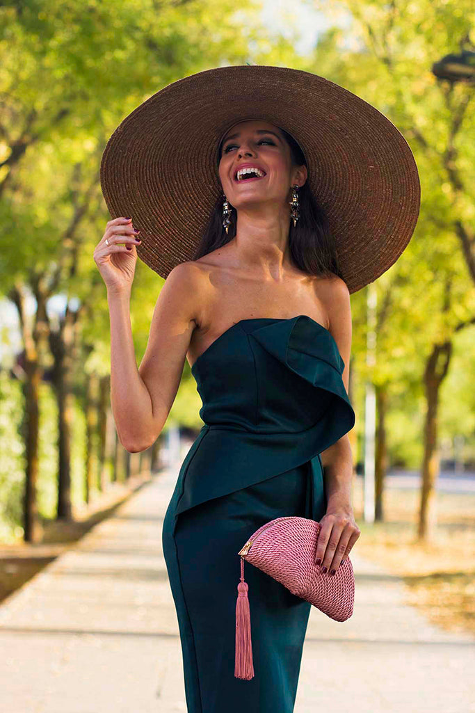 Bolso de fiesta Carmen · Rosa pastel